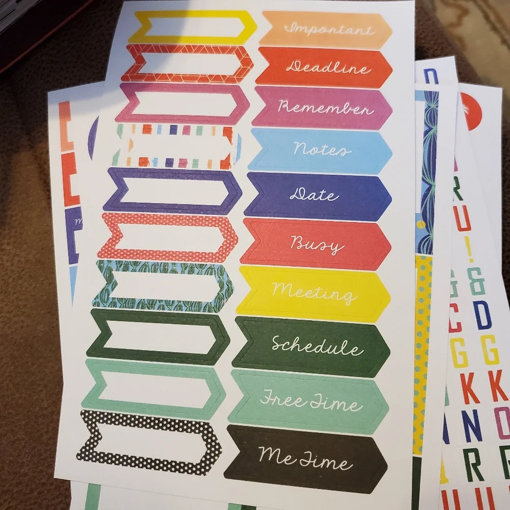 Batch of planner stickers